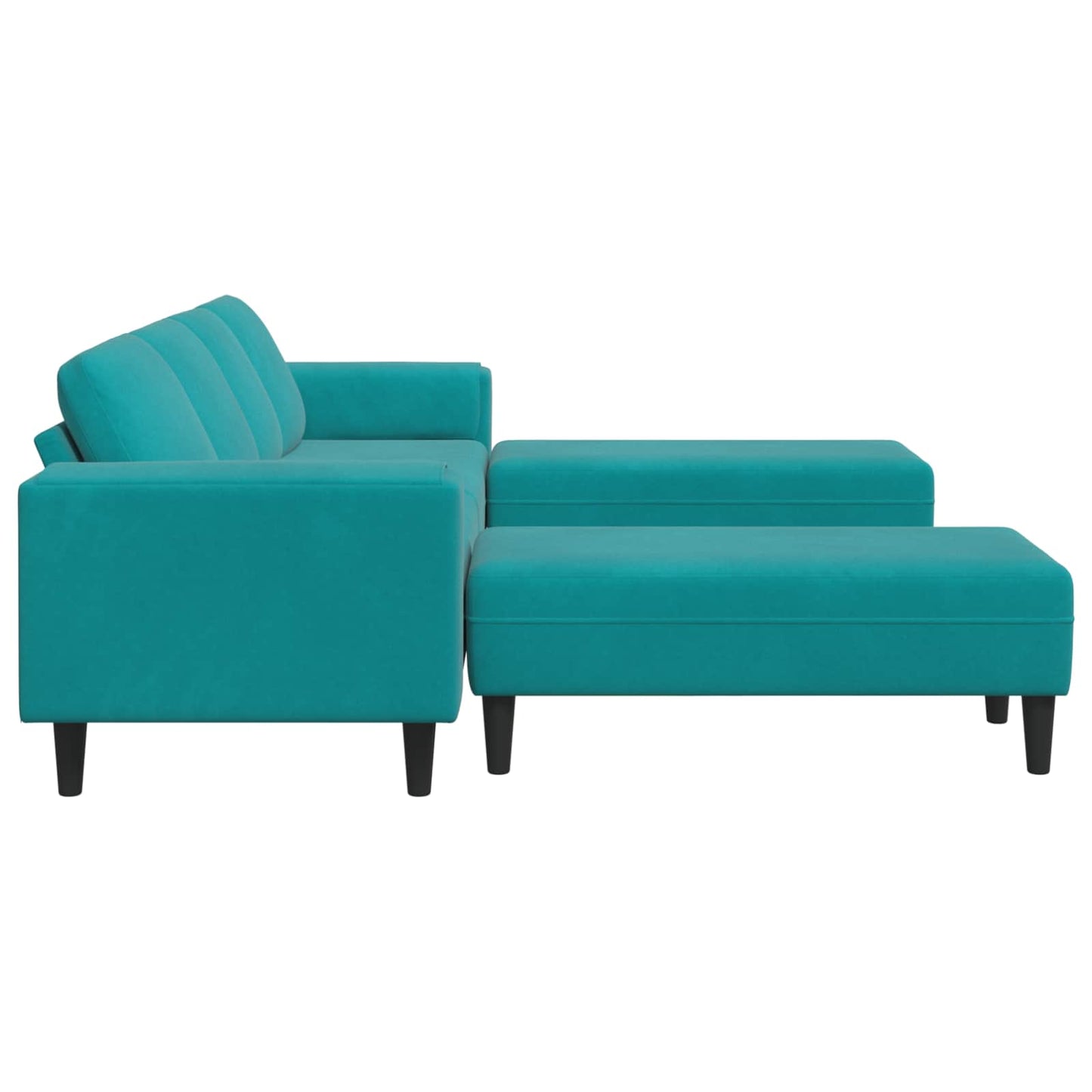 Living Room Couch 3 pcs Turquoise