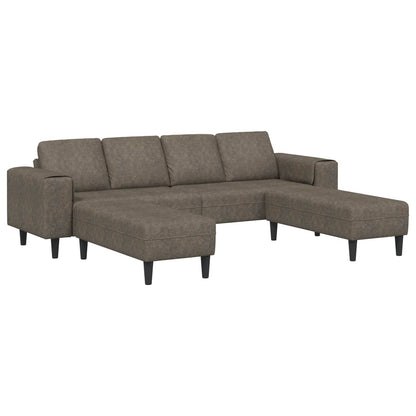 Living Room Couch 3 pcs Dark Grey