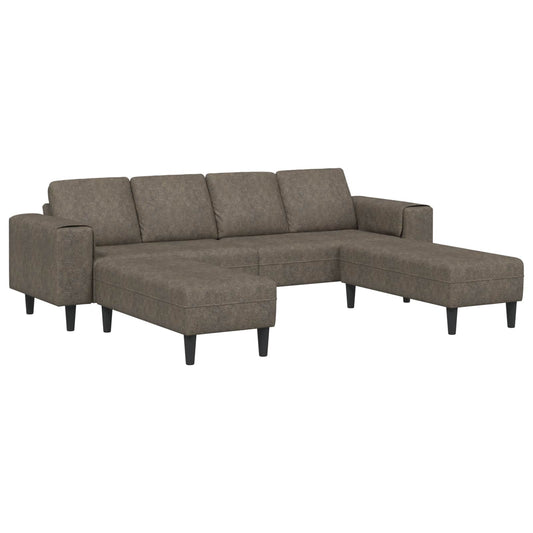 Living Room Couch 3 pcs Dark Grey
