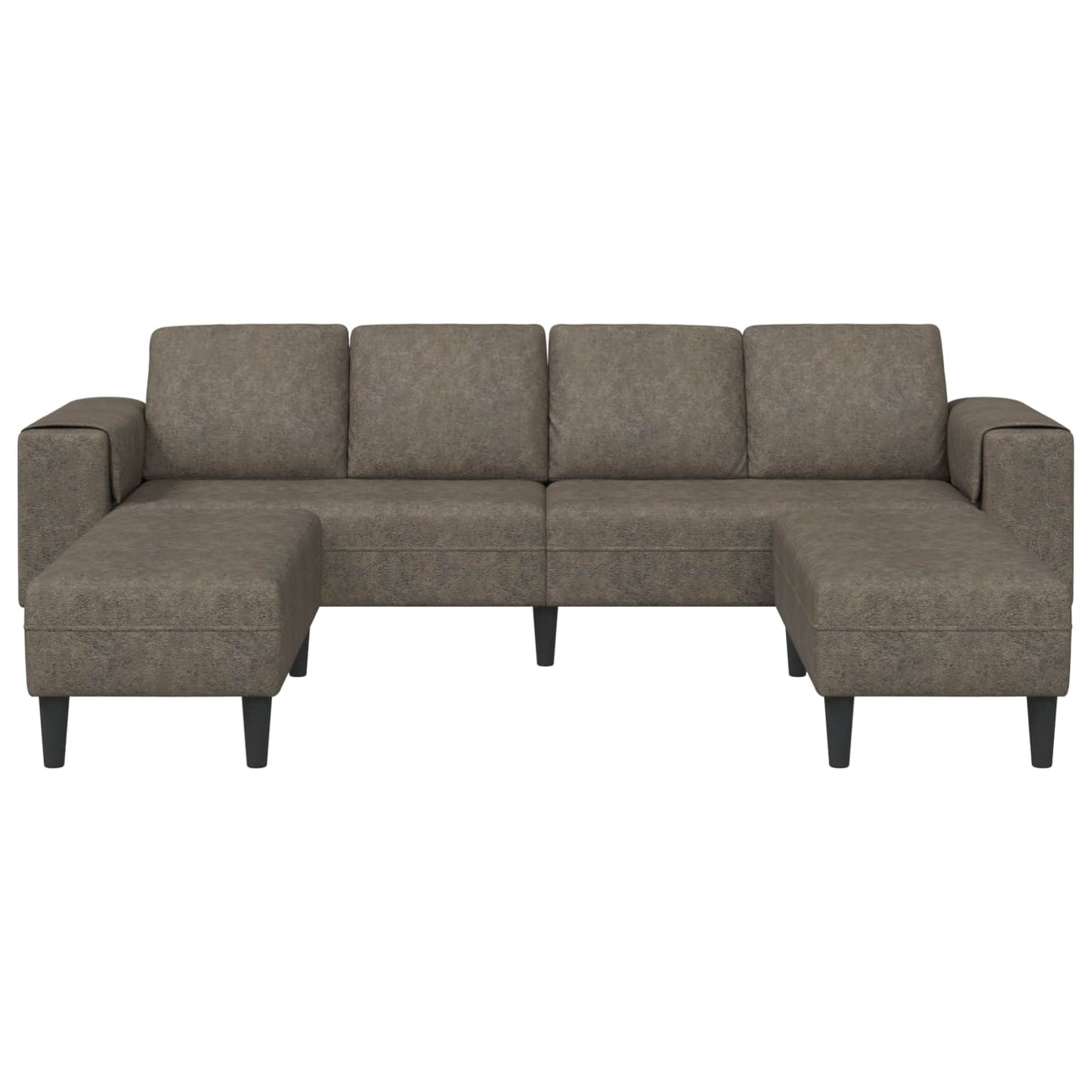 Living Room Couch 3 pcs Dark Grey
