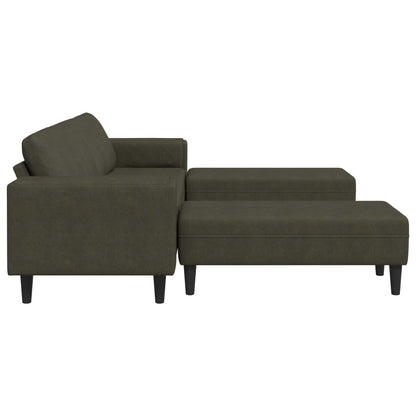 Living Room Couch 3 pcs Army Green