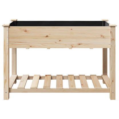 Garden Planter Beige 115 x 59 x 76.5 cm Solid Fir Wood