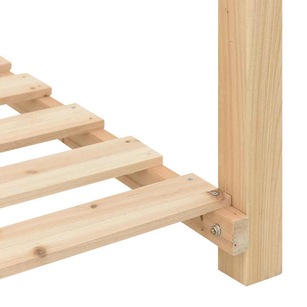 Garden Planter Beige 111 x 37 x 76.5 cm Solid Fir Wood