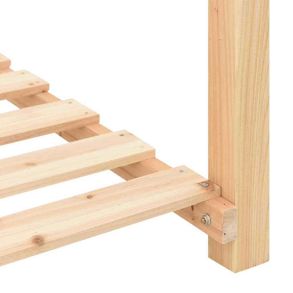 Garden Planter Beige 155 x 59 x 76.5 cm Solid Fir Wood