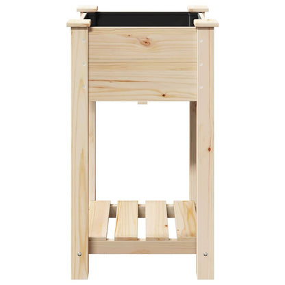 Garden Planter Beige 45 x 45 x 76.5 cm Solid Fir Wood