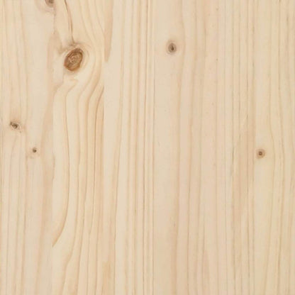 Garden Planter Beige 90 x 90 x 76.5 cm Solid Fir Wood