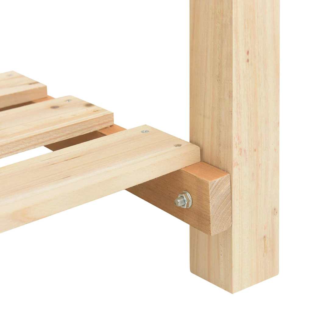 Garden Planter Beige 115 x 59 x 76.5 cm Solid Fir Wood