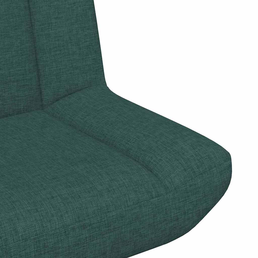Swivel Chair Dark Green 63 x 75 x 76 cm Fabric