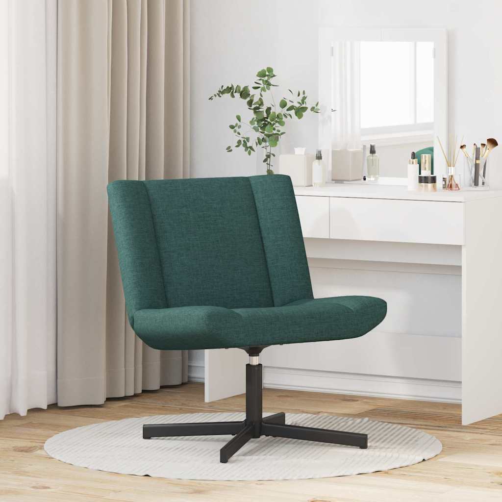 Swivel Chair Dark Green 63 x 75 x 76 cm Fabric
