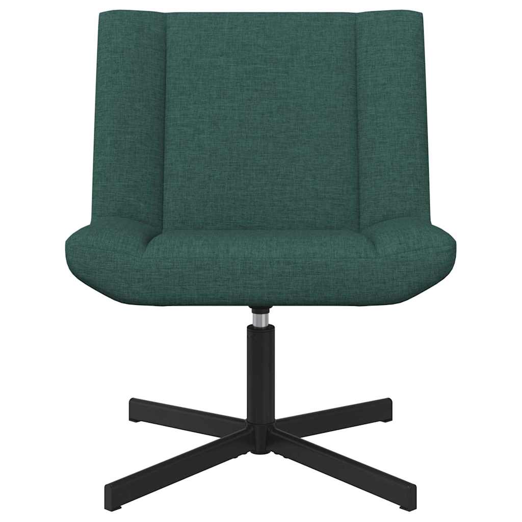 Swivel Chair Dark Green 63 x 75 x 76 cm Fabric