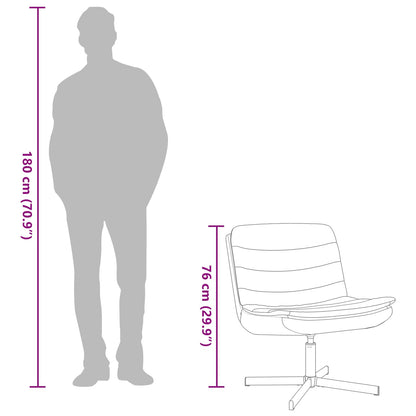 Swivel Chair Dark Green 63 x 75 x 76 cm Fabric