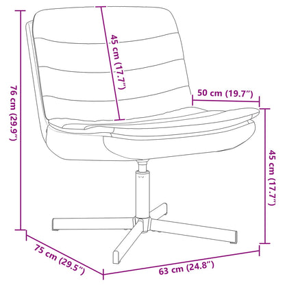 Swivel Chair Dark Green 63 x 75 x 76 cm Fabric