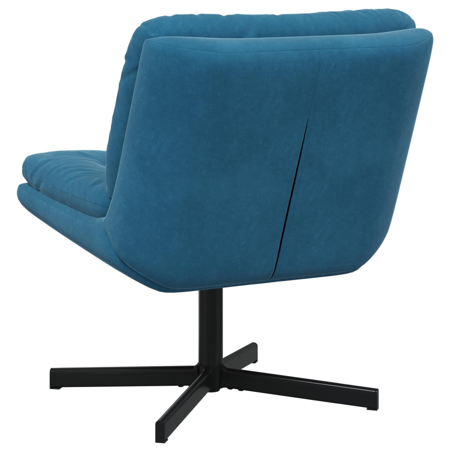 Swivel Relaxing Chair Blue 63 x 75 x 76 cm Velvet