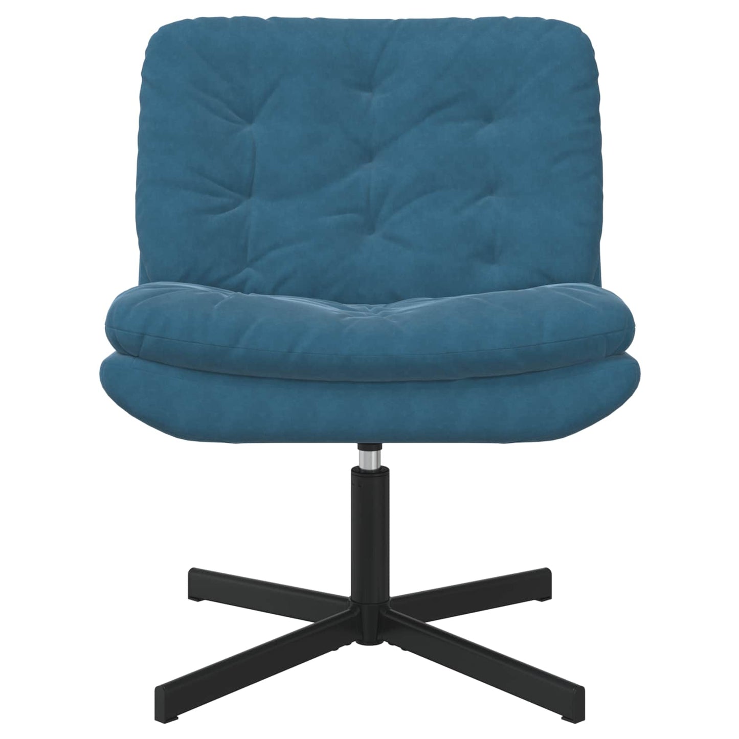 Swivel Relaxing Chair Blue 63 x 75 x 76 cm Velvet