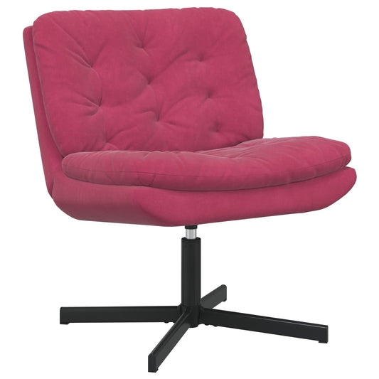 Swivel Relaxing Chair Wine Red 63 x 75 x 76 cm Velvet