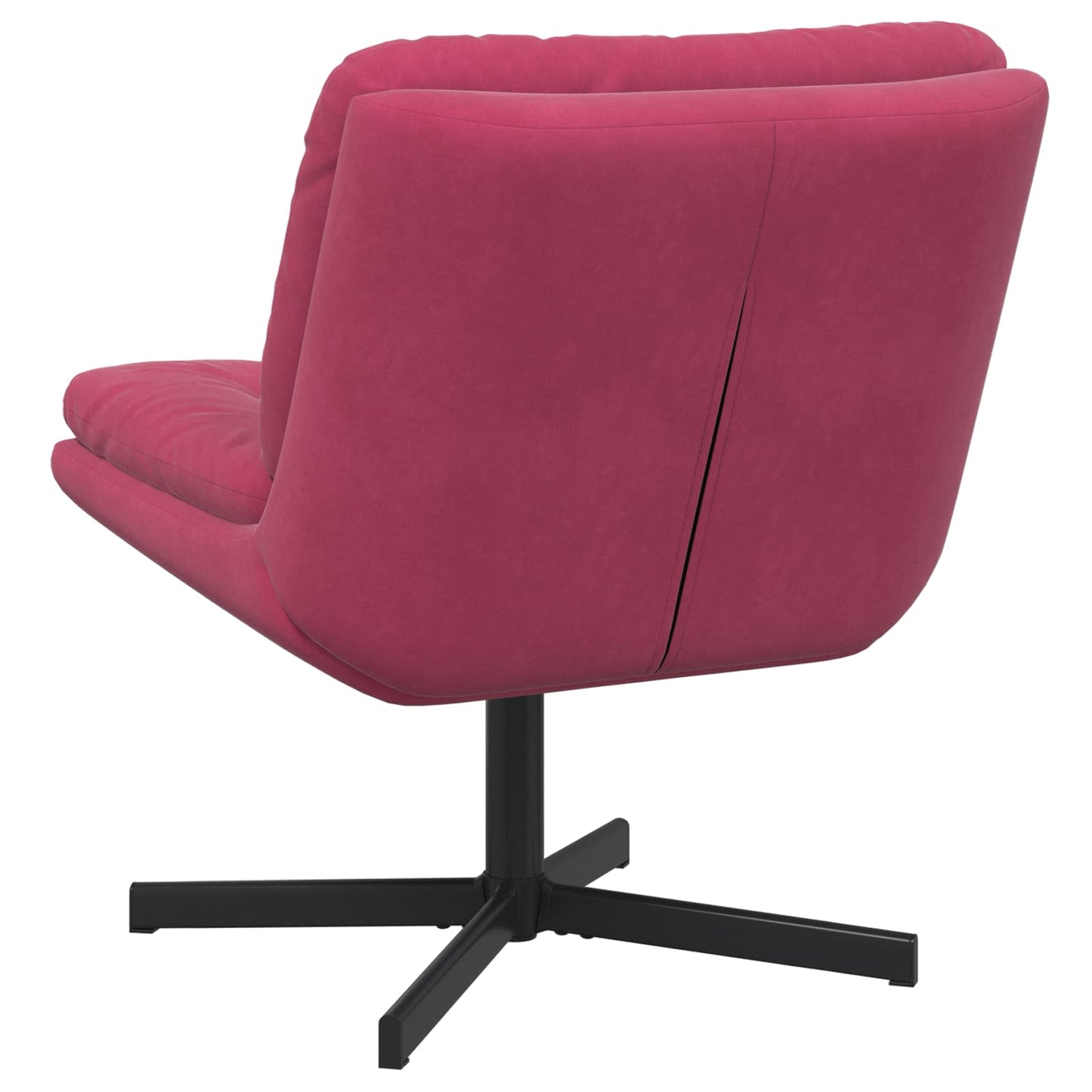 Swivel Relaxing Chair Wine Red 63 x 75 x 76 cm Velvet