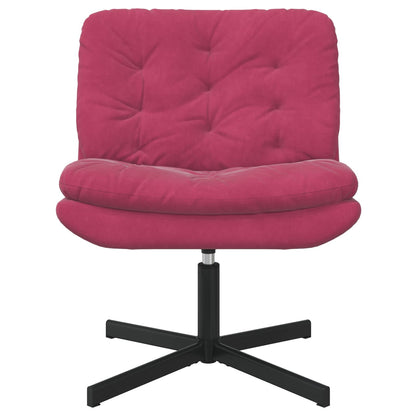 Swivel Relaxing Chair Wine Red 63 x 75 x 76 cm Velvet