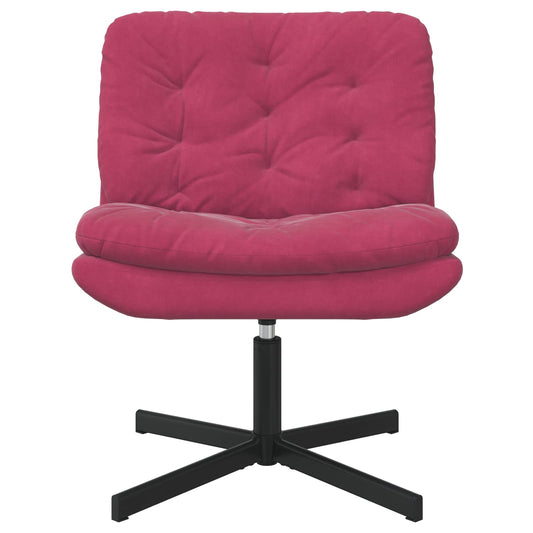 Swivel Relaxing Chair Wine Red 63 x 75 x 76 cm Velvet
