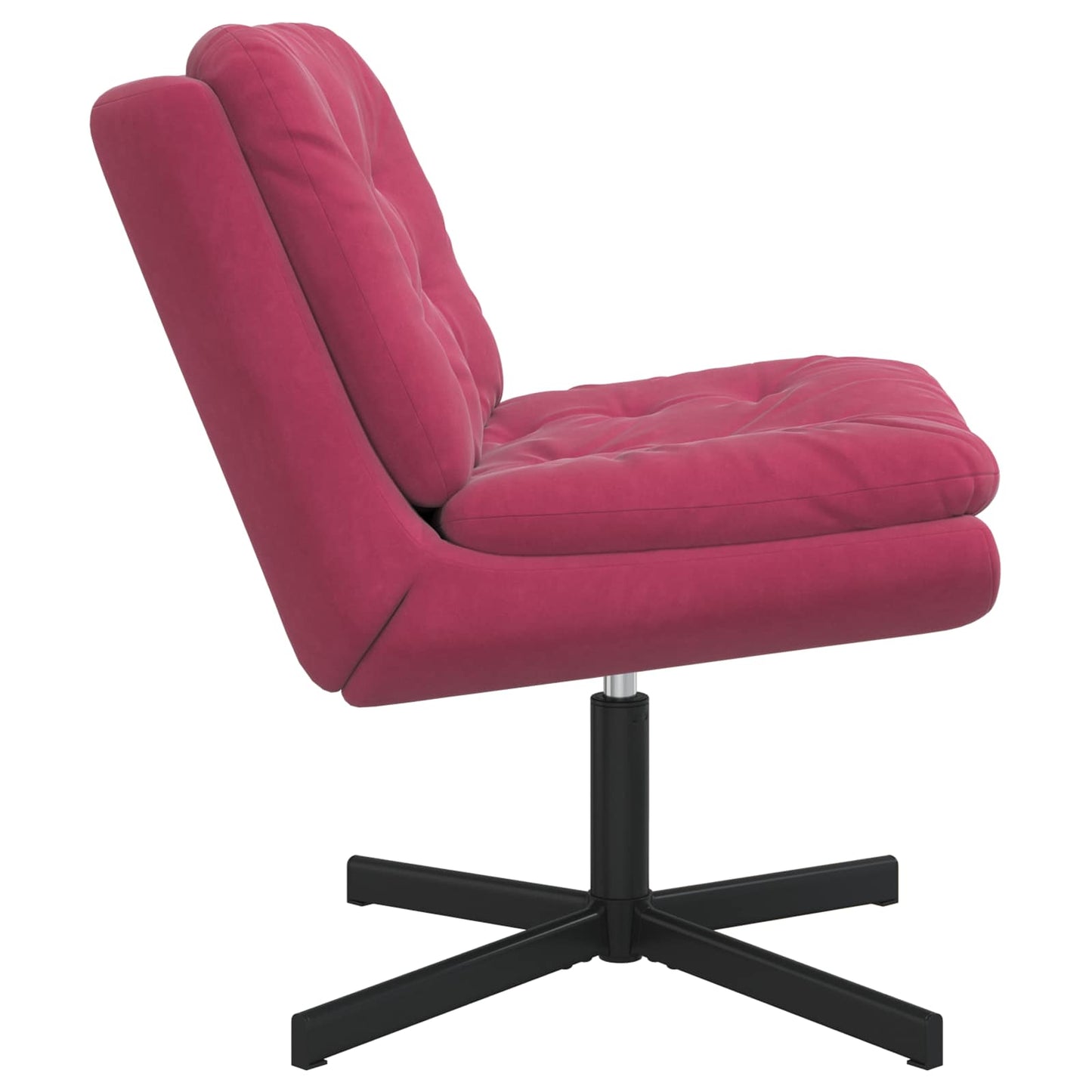 Swivel Relaxing Chair Wine Red 63 x 75 x 76 cm Velvet