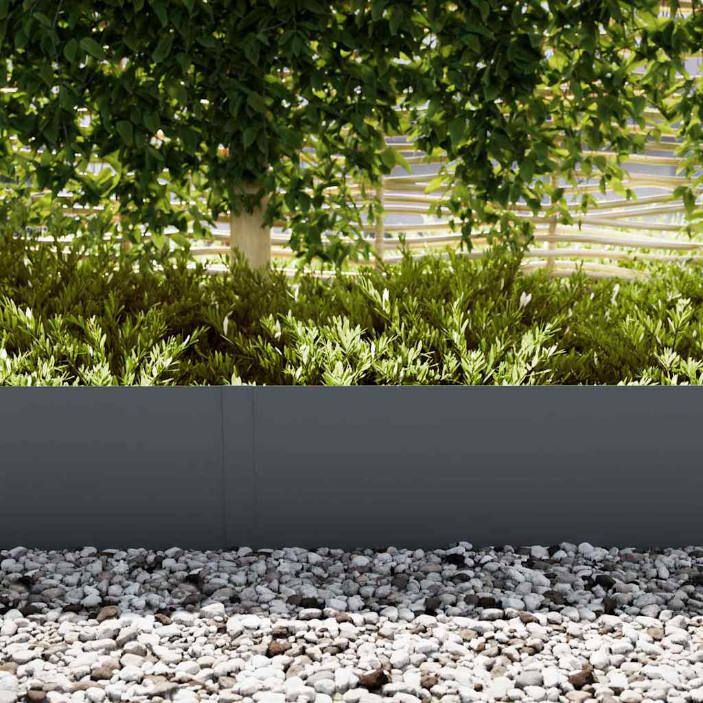 Lawn Edging 50 pcs 100 x 0.05 x 30 cm Cold Rolled Steel