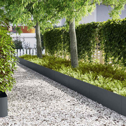 Lawn Edging 50 pcs 100 x 0.05 x 30 cm Cold Rolled Steel