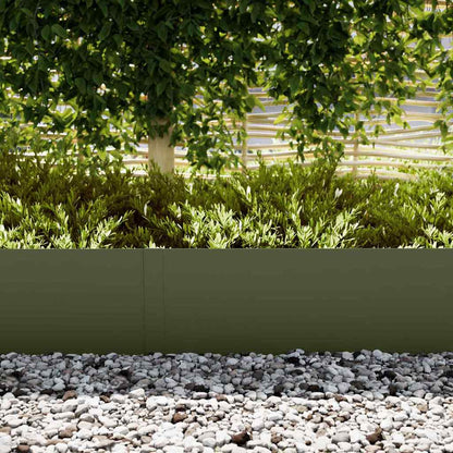 Lawn Edging 50 pcs 100 x 0.05 x 30 cm Cold Rolled Steel
