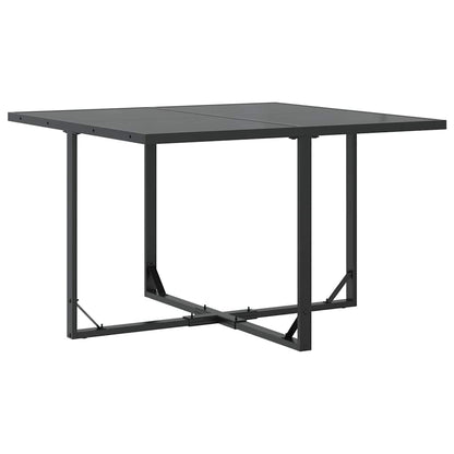 Garden Dining Set 5 pcs Black Steel