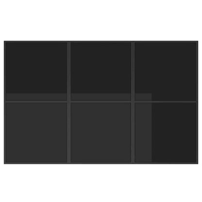 Garden Dining Set 7 pcs Black Steel
