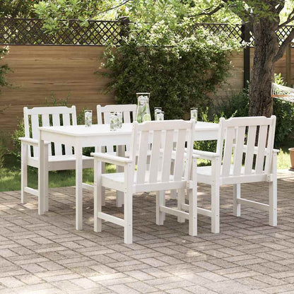 Garden Chair 4 pcs White 65.5 x 59 x 88 cm Polyethylene