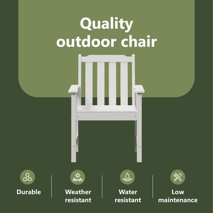 Garden Chair 4 pcs White 65.5 x 59 x 88 cm Polyethylene