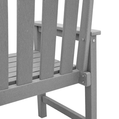 Garden Chair 4 pcs Light Grey 65.5 x 59 x 88 cm Polyethylene