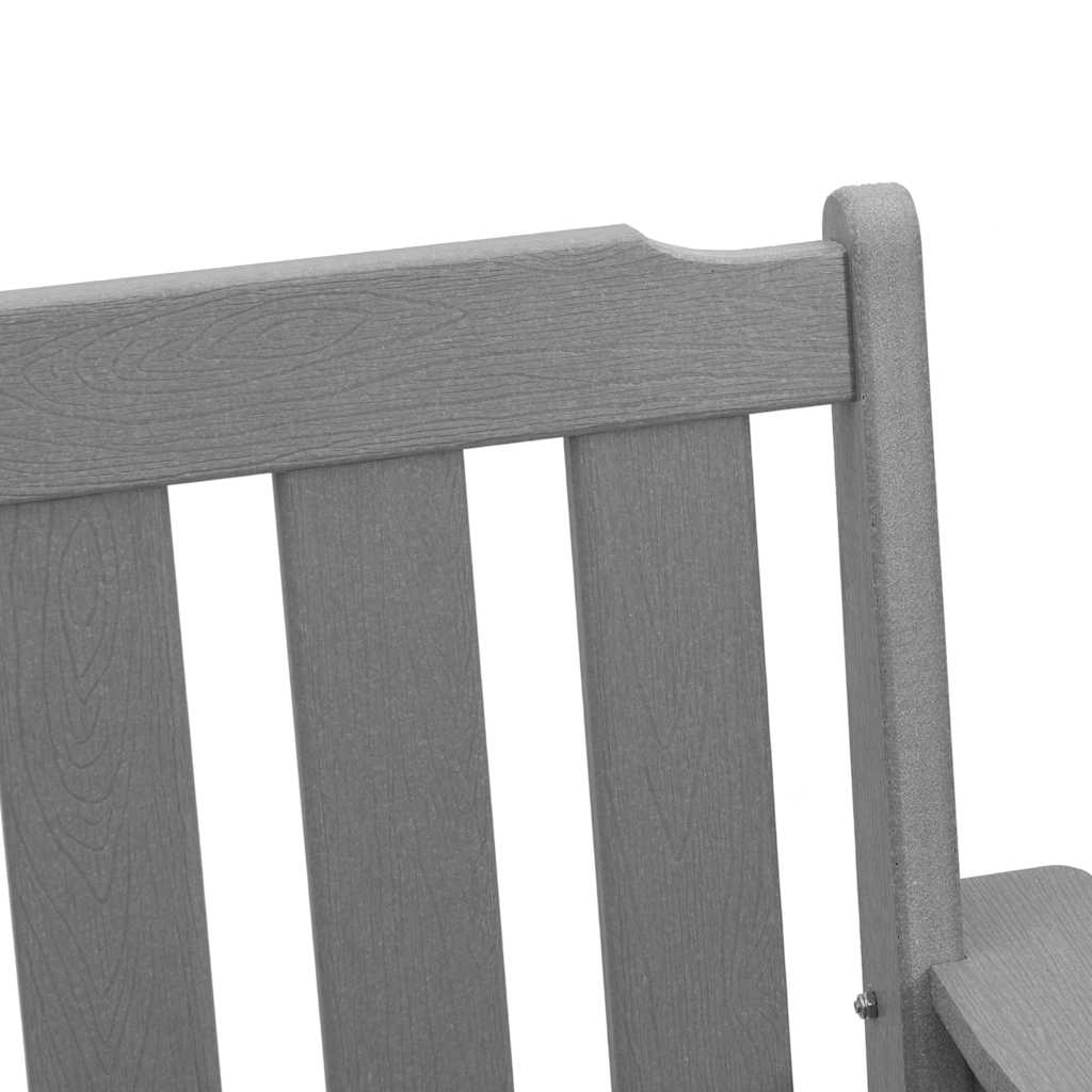 Garden Chair 4 pcs Light Grey 65.5 x 59 x 88 cm Polyethylene