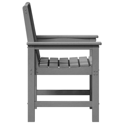 Garden Chair 4 pcs Light Grey 65.5 x 59 x 88 cm Polyethylene