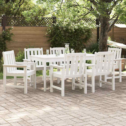 Garden Chair 6 pcs White 65.5 x 59 x 88 cm Polyethylene
