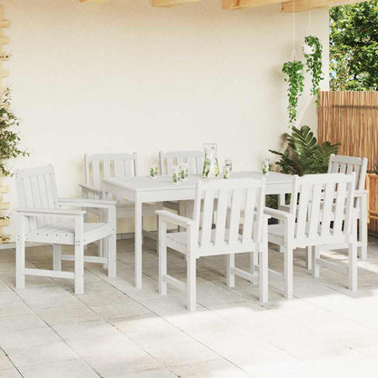 Garden Chair 6 pcs White 65.5 x 59 x 88 cm Polyethylene