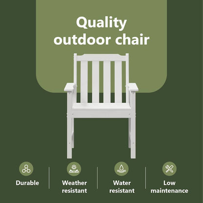 Garden Chair 6 pcs White 65.5 x 59 x 88 cm Polyethylene