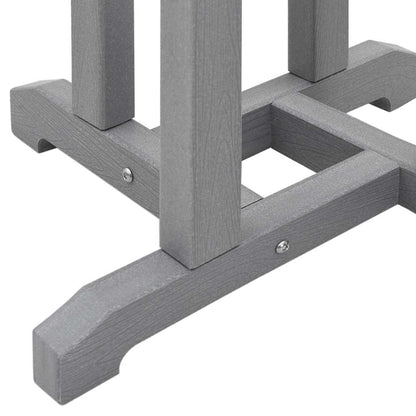 Garden Bar Set 3 pcs Light Grey HDPE