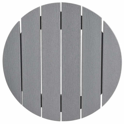 Garden Bar Set 3 pcs Light Grey HDPE