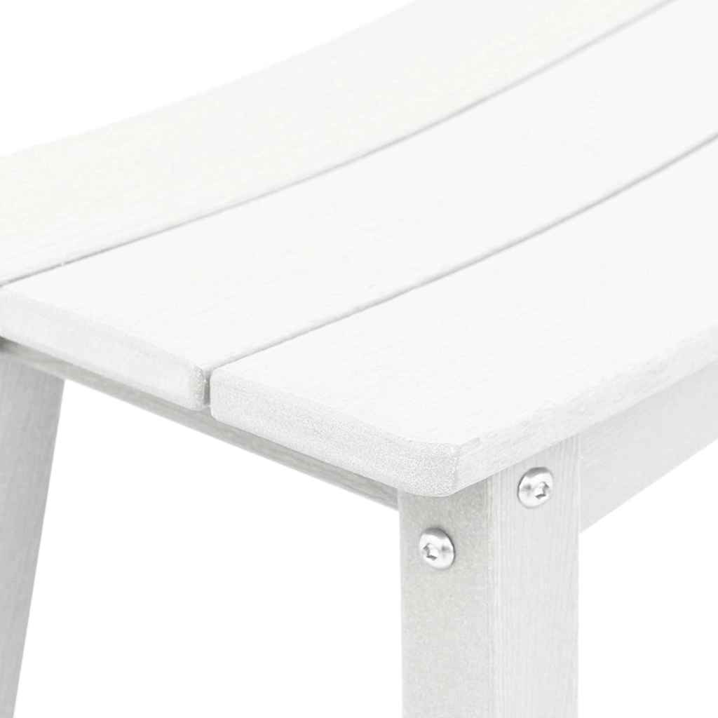 Garden Bar Set 6 pcs White HDPE