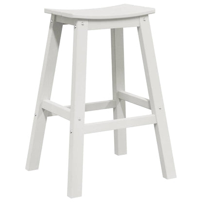 Garden Bar Set 6 pcs White HDPE