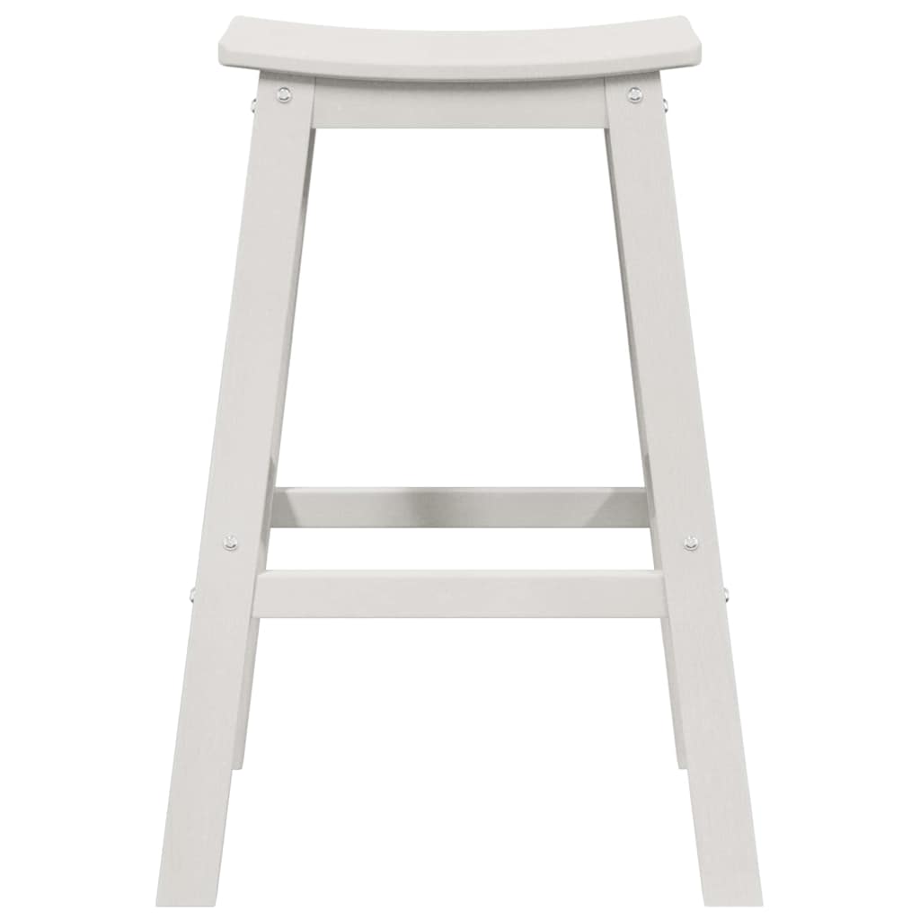 Garden Bar Set 6 pcs White HDPE