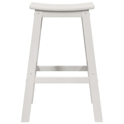 Garden Bar Set 6 pcs White HDPE