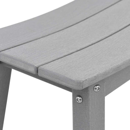Garden Bar Set 6 pcs Light Grey HDPE