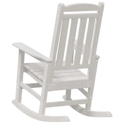Rocking Chair 2 pcs White 92 x 70 x 108 cm Polyethylene
