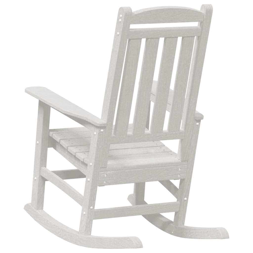 Rocking Chair 2 pcs White 92 x 70 x 108 cm Polyethylene