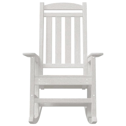 Rocking Chair 2 pcs White 92 x 70 x 108 cm Polyethylene