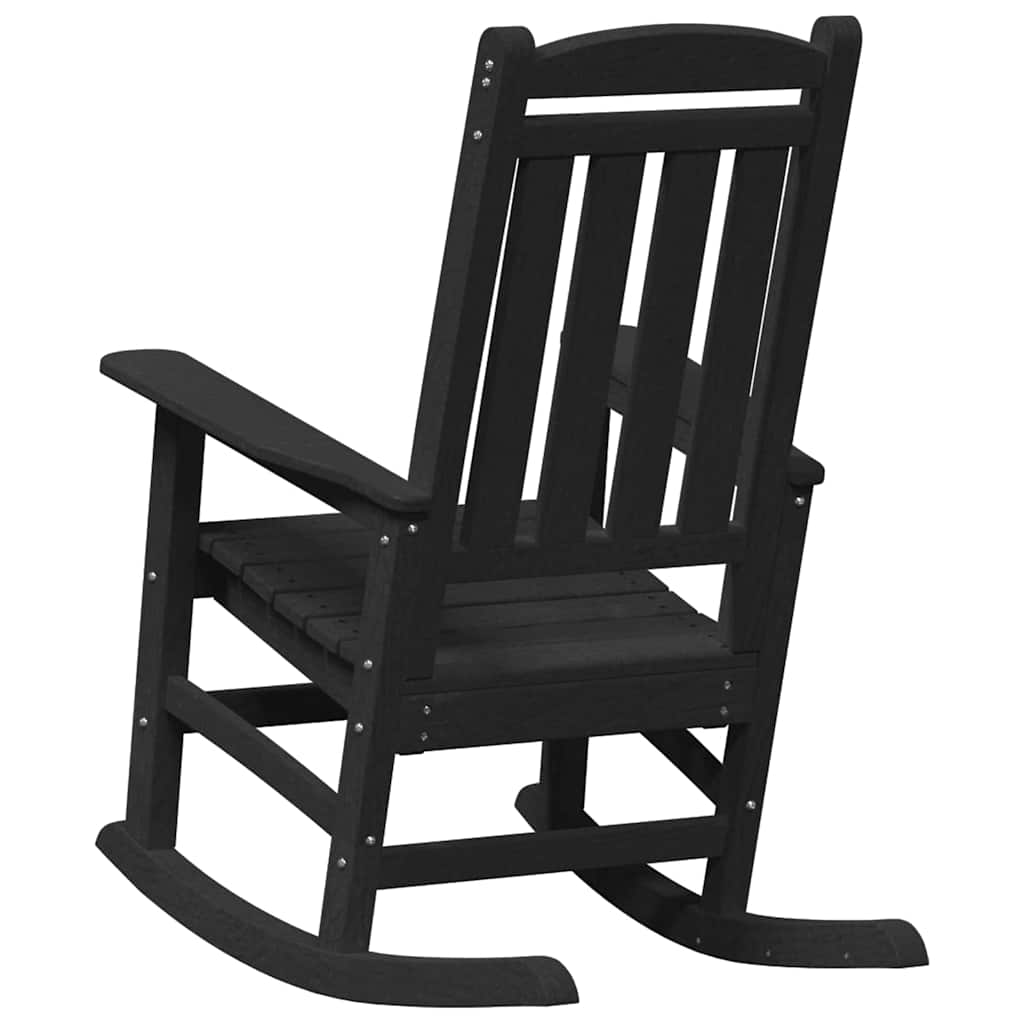 Rocking Chair 2 pcs Black 92 x 70 x 108 cm Polyethylene