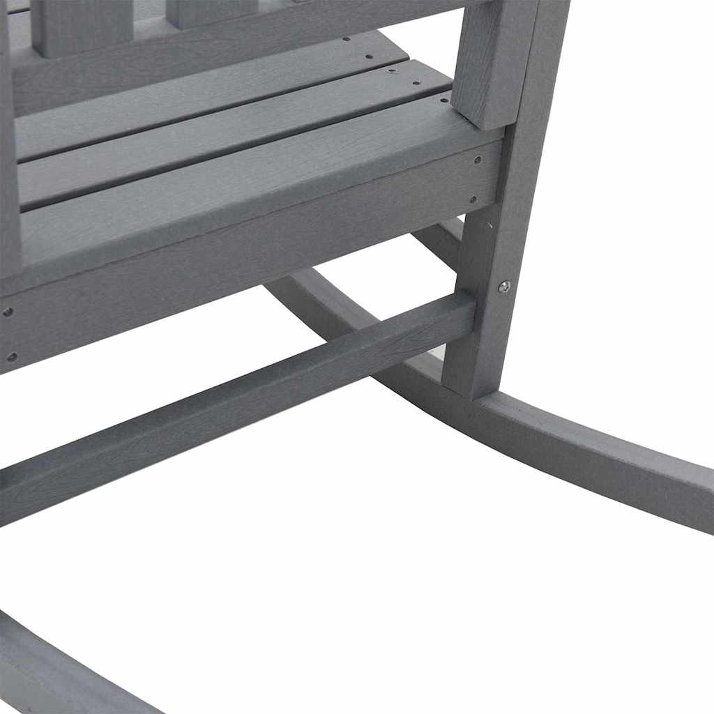 Rocking Chair 2 pcs Light Grey 92 x 70 x 108 cm Polyethylene