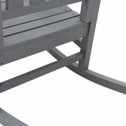 Rocking Chair 2 pcs Light Grey 92 x 70 x 108 cm Polyethylene