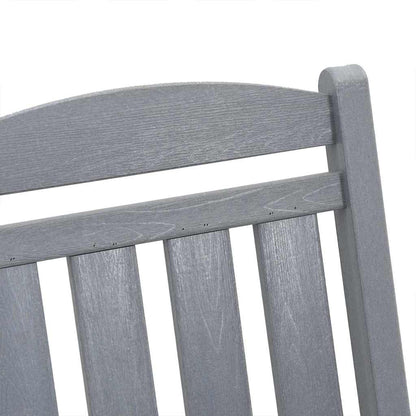 Rocking Chair 2 pcs Light Grey 92 x 70 x 108 cm Polyethylene